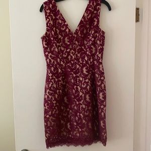 VENUS red lace dress, size 8